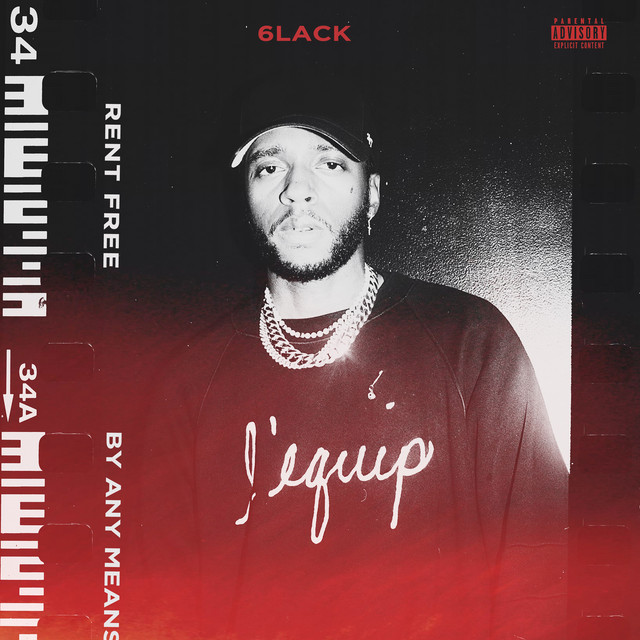 کاور آلبوم Rent Free / By Any Means از 6LACK