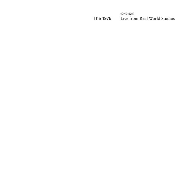 کاور آهنگ All I Need To Hear (Live From Real World Studios) از The 1975