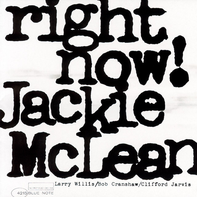 کاور آلبوم Right Now از Jackie McLean