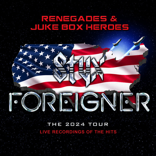 کاور آلبوم Renegades & Juke Box Heroes (Live) از Foreigner, Styx