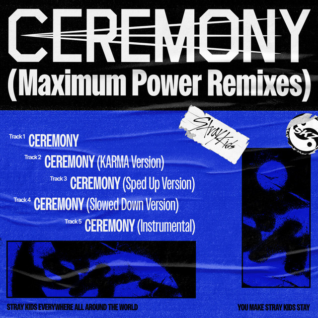 کاور آلبوم CEREMONY (Maximum Power Remixes) از Stray Kids
