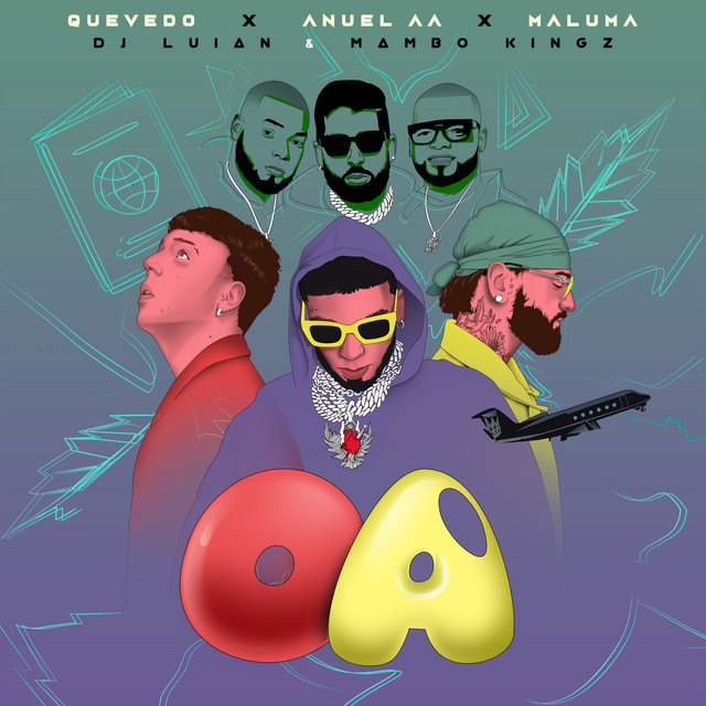 کاور آهنگ OA از Maluma, Anuel AA, Quevedo, Mambo Kingz, DJ Luian