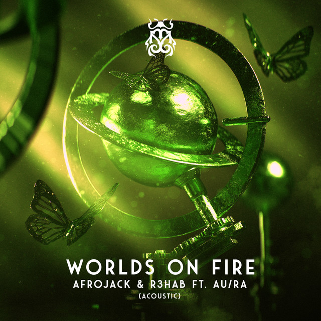کاور آلبوم Worlds On Fire (with R3HAB & Au/Ra) (Acoustic) از R3HAB, AFROJACK, Au/Ra