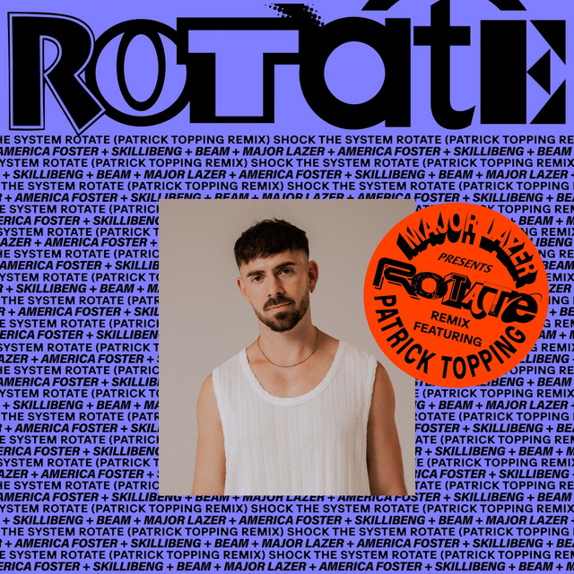 کاور آلبوم RoTATe wiTh aMeRiCa FOsTeR, sKiLLiBeNg aNd bEAM (Patrick Topping Remix) از Major Lazer, Skillibeng, BEAM, Patrick Topping