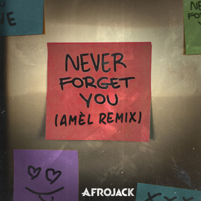 کاور آلبوم Never Forget You - Amel Remix از AFROJACK, Amel