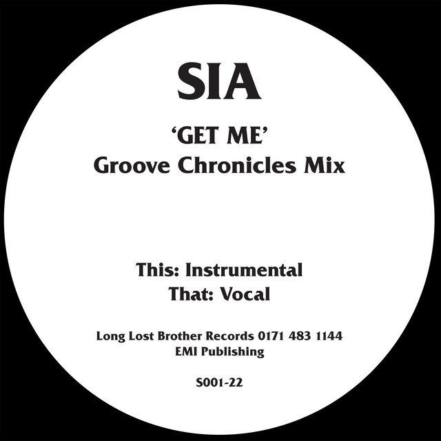 کاور آلبوم Get Me از Sia, groove chronicles