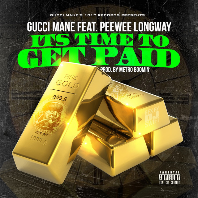 کاور آلبوم Time To Get Paid از Gucci Mane