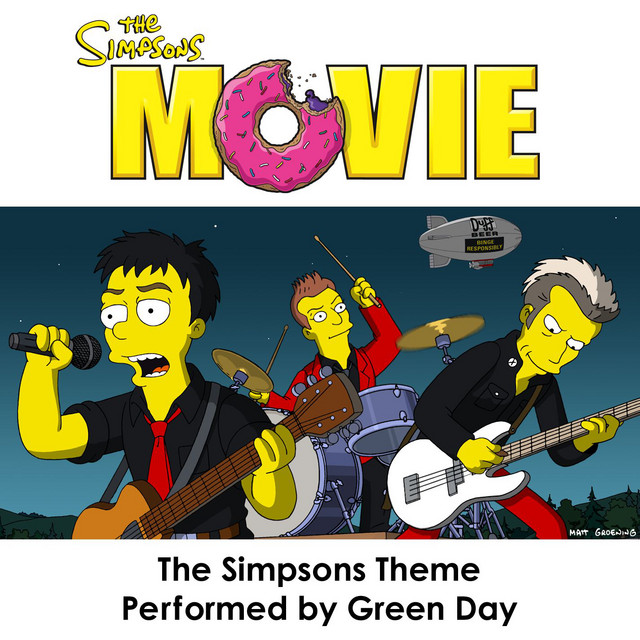 کاور آهنگ The Simpsons Theme از Green Day