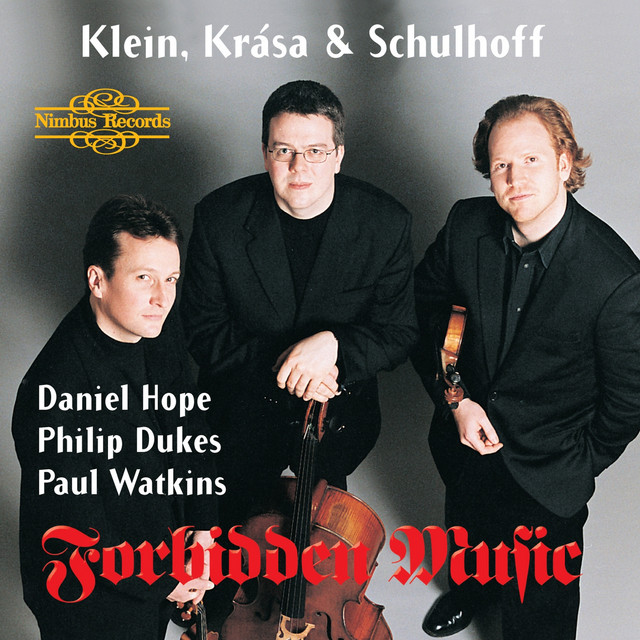 کاور آلبوم Klein, Krasa, & Schulhoff: Forbidden Music از Daniel Hope