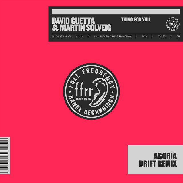 کاور آهنگ Thing for You - Agoria Drift Remix از David Guetta, Martin Solveig, Agoria