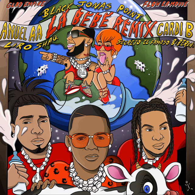 کاور آهنگ La Bebe - Remix از Cardi B, Anuel AA, Secreto "El Famoso Biberon", Liro Shaq, Black Jonas Point