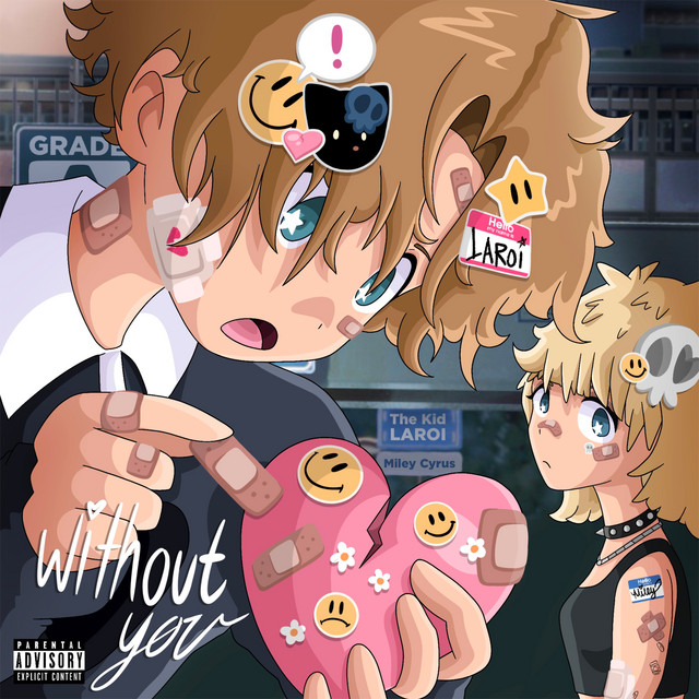 کاور آهنگ WITHOUT YOU (with Miley Cyrus) از Miley Cyrus, The Kid LAROI