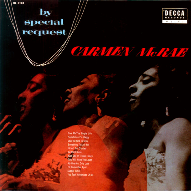 کاور آهنگ My One And Only Love از Carmen McRae