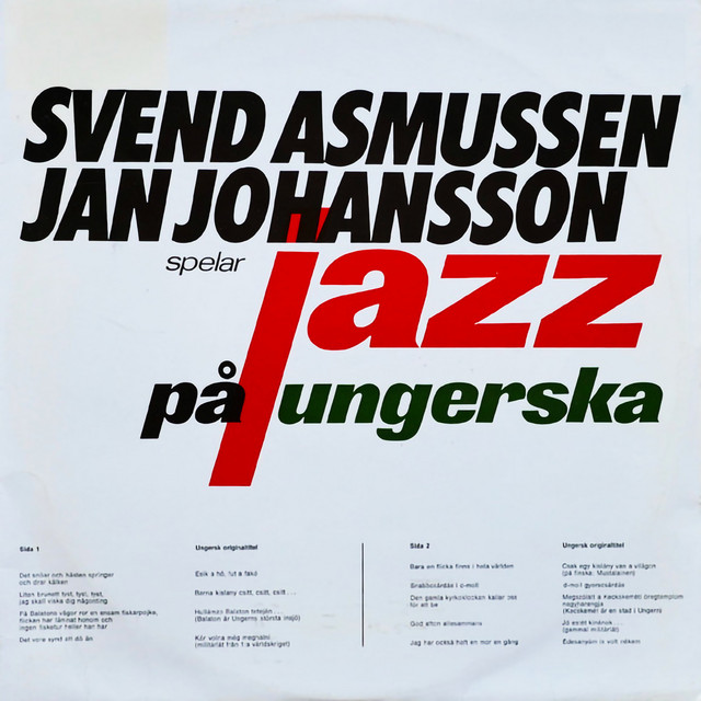 کاور آهنگ Det vore synd att do an از Jan Johansson
