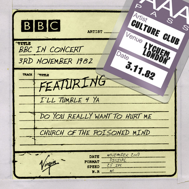 کاور آهنگ White Boys Can't Control It - Live از Culture Club