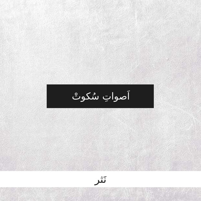کاور آهنگ اصوات سکوت از نصر