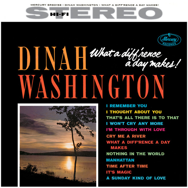کاور آهنگ Cry Me A River از Dinah Washington
