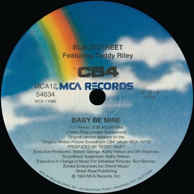 کاور آهنگ Baby Be Mine - 12' Remix از Teddy Riley, Blackstreet