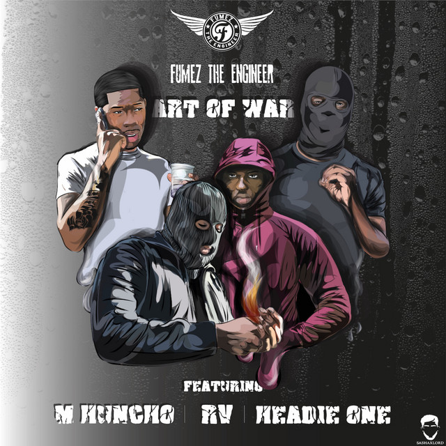 کاور آهنگ Art Of War از Fumez The Engineer, Headie One, M Huncho